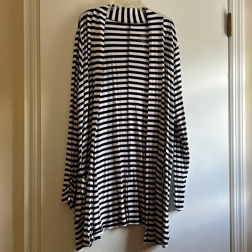 Torrid Striped Cardigan
